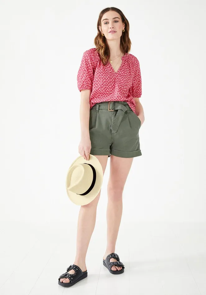 Shirts and Blouses Women Hush Silvana Top Zig Zag Pink Red