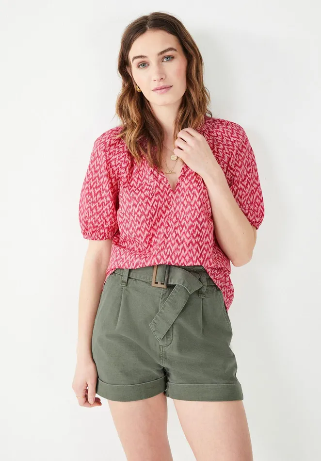 Shirts and Blouses Women Hush Silvana Top Zig Zag Pink Red