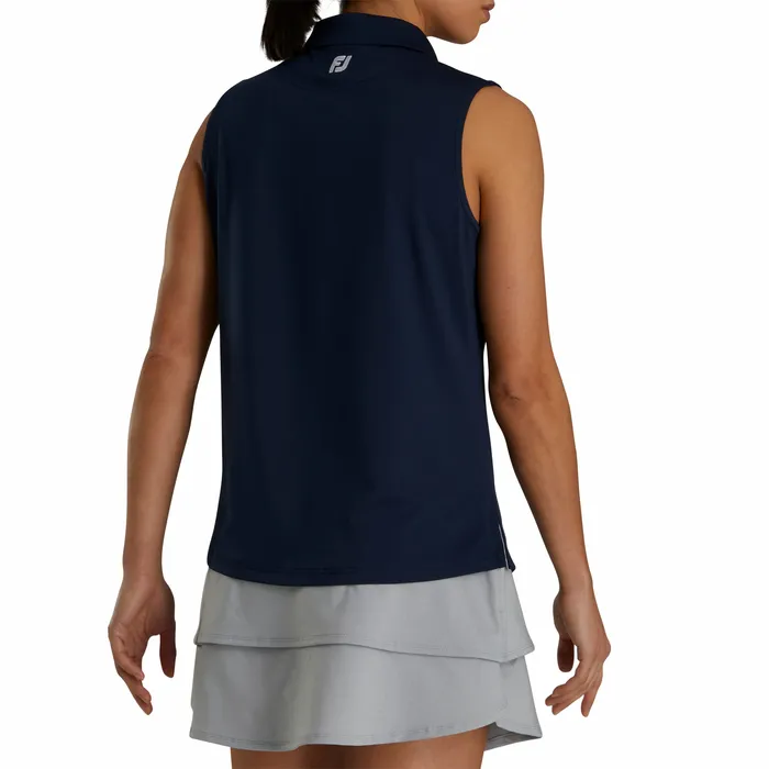 Shirts Solid Lisle Sleeveless Women 8211 FJ Tour Collar FootJoy Women