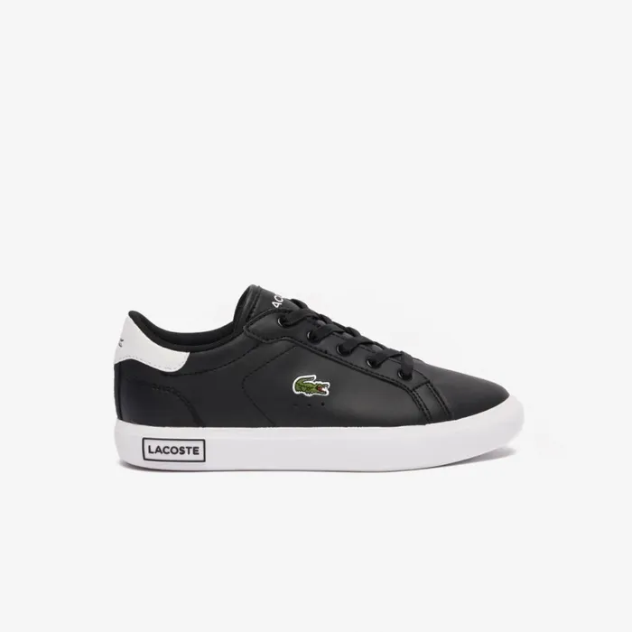 Shoes and Accessories Kids Lacoste Children039s Powercourt Sneakers Blackwhite 312