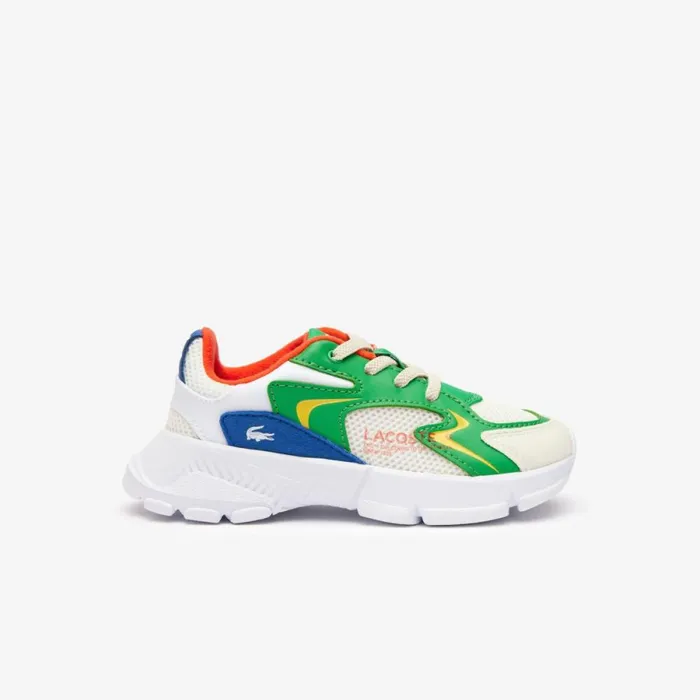 Shoes and Accessories Kids Lacoste Infants039 L003 Neo Sneakers Whiteblue 080