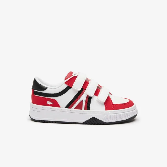 Shoes and Accessories Kids Lacoste Infants L001 Branded Sneakers Redwhite 17k