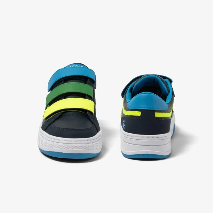 Shoes and Accessories Kids Lacoste Juniors039 L001 Tricolor Sneakers Navyblue Nv1