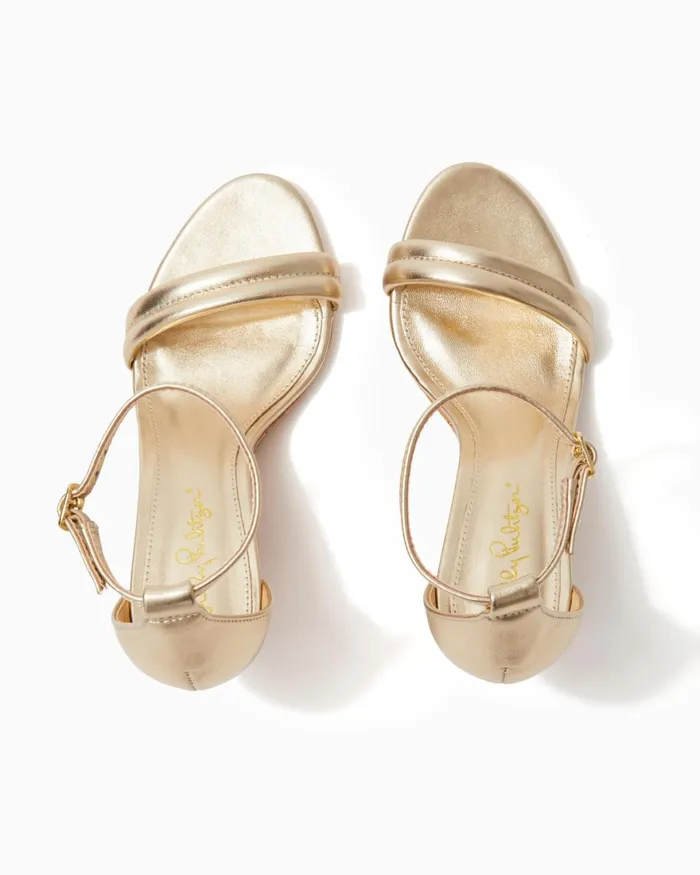Shoes Women Lilly Pulitzer Jenna Wedge Gold Metallic Shoes Women Lilly Pulitzer Jenna Wedge Gold Metallic