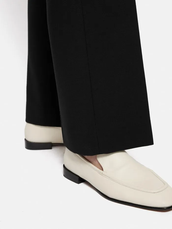 Short Fluid Twill Mason Trousers Black Women Jigsaw Trousers