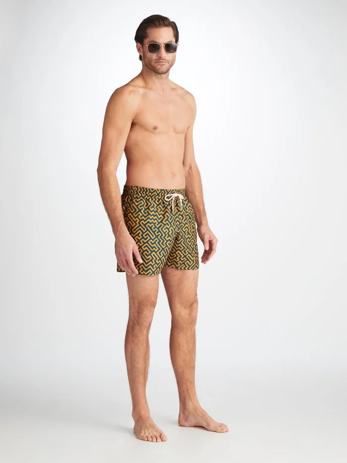 Short Length Swim Shorts Men Derek Rose Short Swim Shorts Tropez 16 Teal
