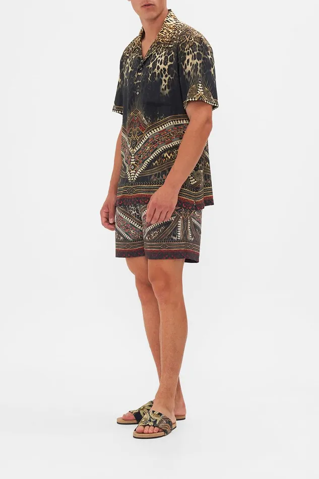 SHORT SLEEVE CAMP COLLARED SHIRT PRETTY FLY FOR THE SINAI Pretty Fly For The Sinai Mens Camilla Shirts