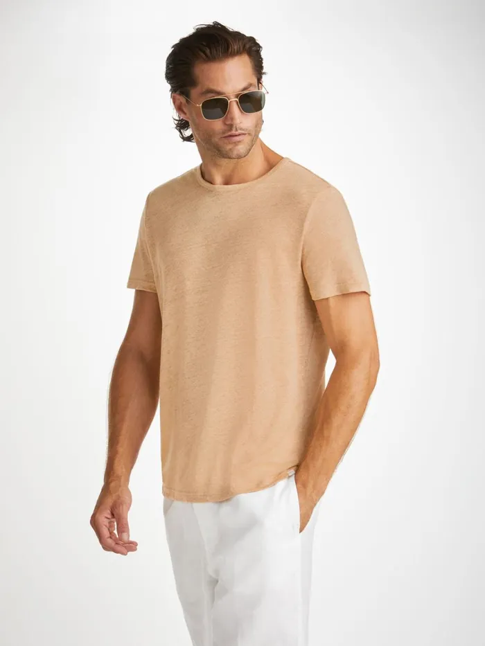 Short Sleeve TShirts Men Derek Rose TShirt Jordan Linen Sand