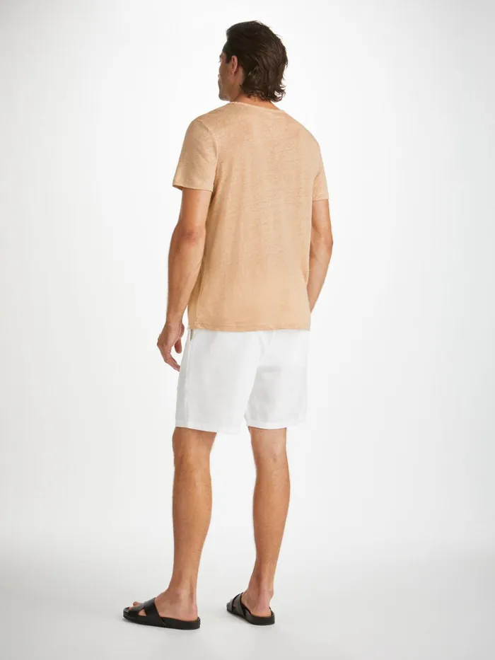 Short Sleeve TShirts Men Derek Rose TShirt Jordan Linen Sand