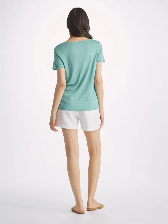 Short Sleeve TShirts Women Derek Rose TShirt Jordan Linen Soft Aqua