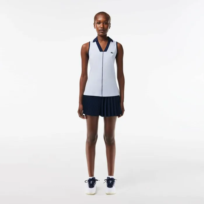 Shorts and Skirts Women Lacoste Women039s Pleated Tennis Shorts Navy Blue 423