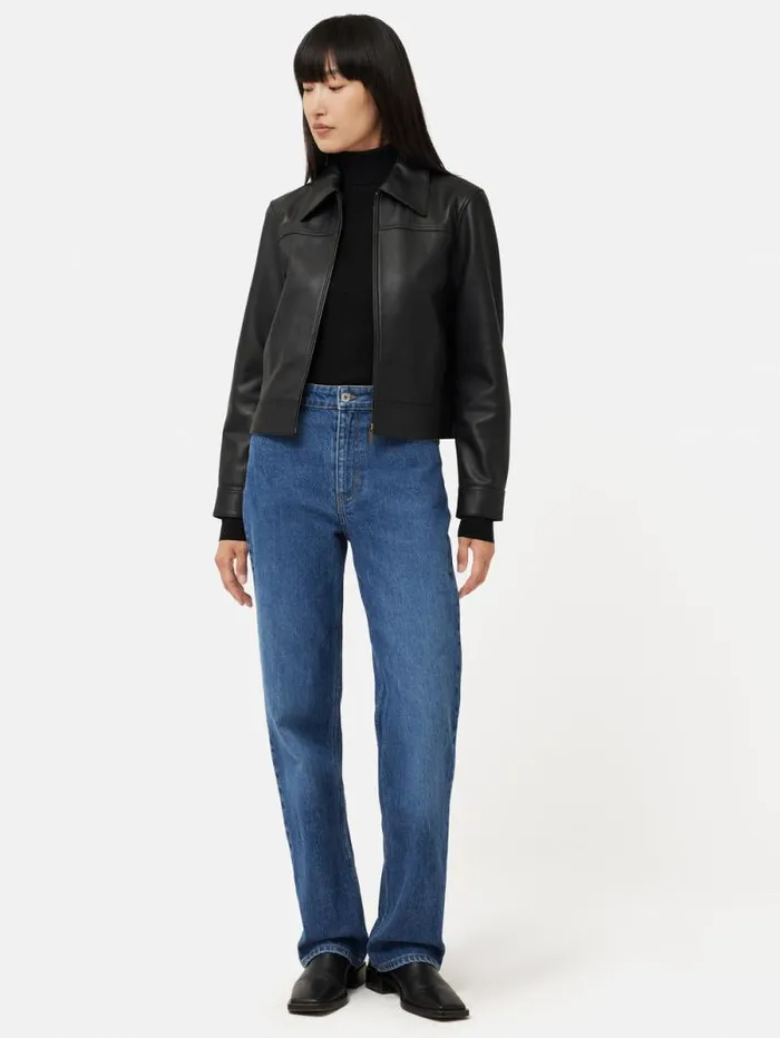Silk Cotton Polo Jumper Black Women Jigsaw Knitwear and Cashmere