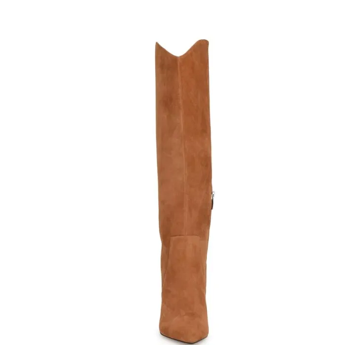 Sirena Heeled Dress Boots Natural Suede Women Nine West Boots and Booties Sirena Heeled Dress Boots Natural Suede Women Nine West Boots and Booties