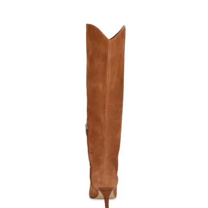 Sirena Heeled Dress Boots Natural Suede Women Nine West Boots and Booties Sirena Heeled Dress Boots Natural Suede Women Nine West Boots and Booties