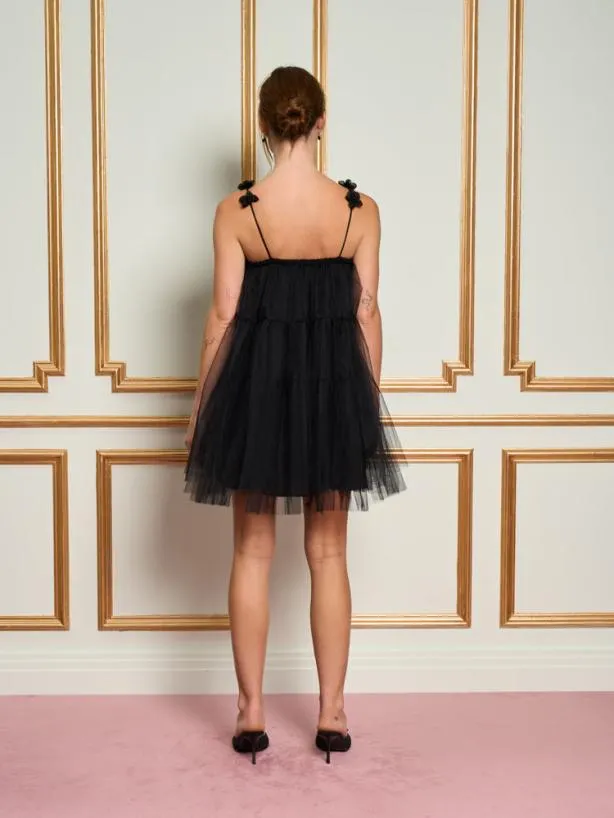 Sister Jane Dresses Womenswear DREAM Aurore Tulle Cami Dress Coal Black