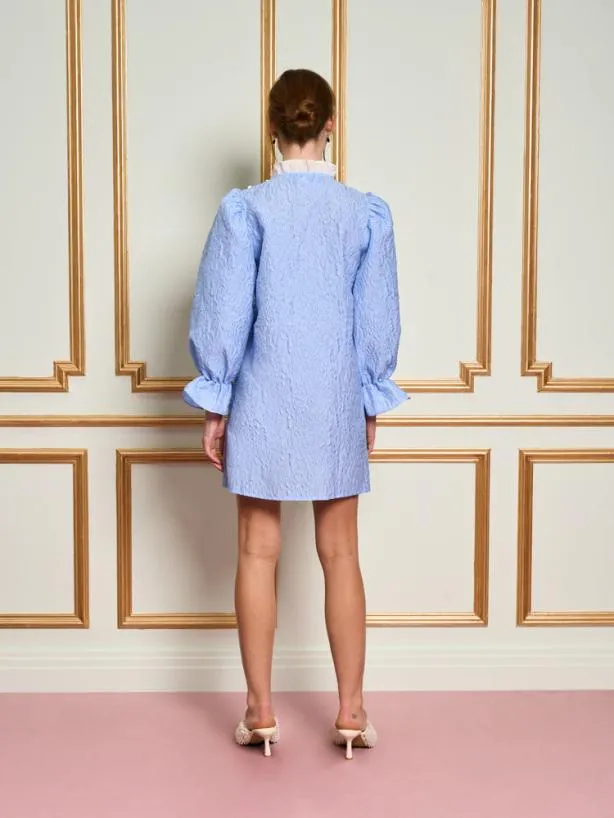 Sister Jane Dresses Womenswear DREAM Sabine Ruffle Mini Dress Cornflower Blue