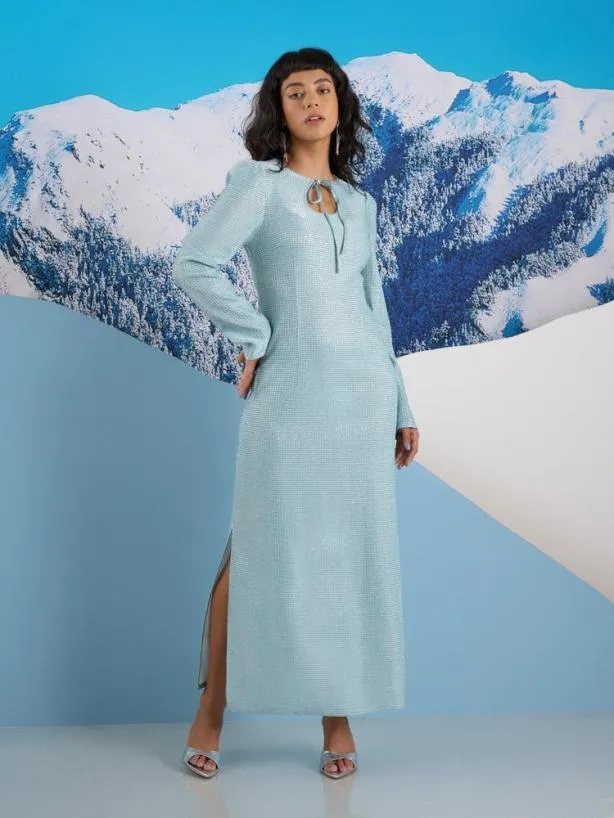 Sister Jane Dresses Womenswear Ghospell Hannah Midi Dress Baby Blue