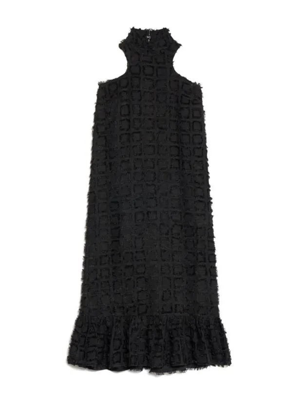 Sister Jane Dresses Womenswear Ghospell Kiska Fray Midi Dress Black Ink