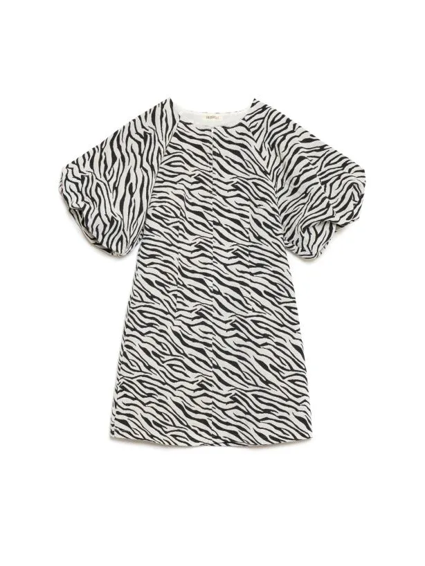 Sister Jane Dresses Womenswear Ghospell Stevie Zebra Mini Dress Ink Black
