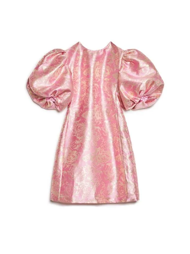 Sister Jane Dresses Womenswear Louise Jacquard Mini Dress Baby Pink