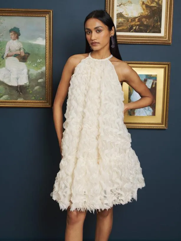 Sister Jane Dresses Womenswear Masterpiece Tulle Dress Pearl Ivory