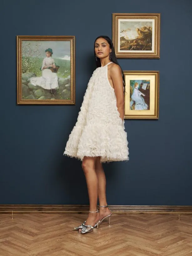 Sister Jane Dresses Womenswear Masterpiece Tulle Dress Pearl Ivory