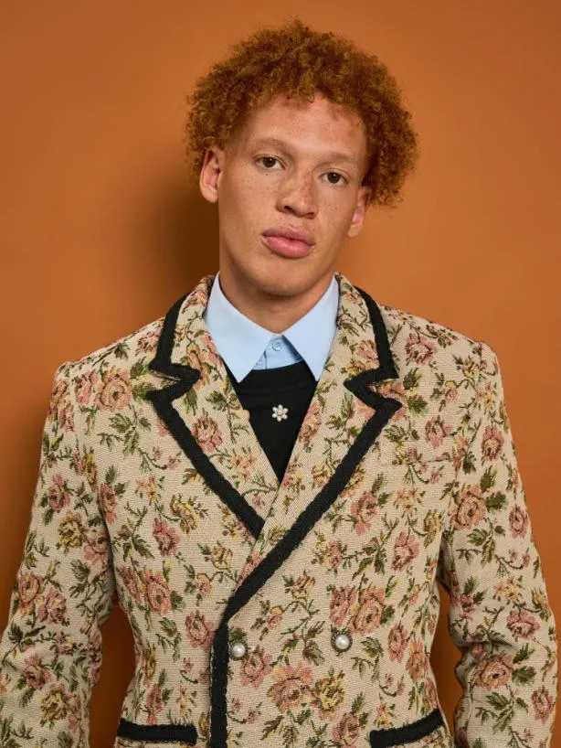 Sister Jane Jackets Menswear Harlow Tapestry Blazer Tan