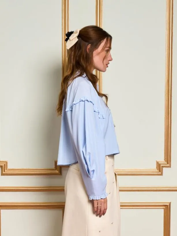 Sister Jane Tops Womenswear DREAM Renne Rose Blouse Baby Blue