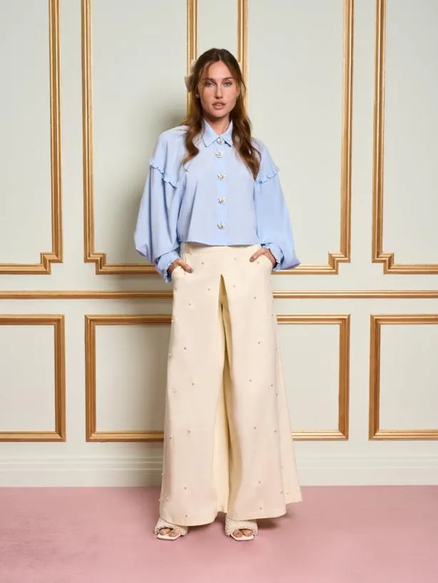 Sister Jane Tops Womenswear DREAM Renne Rose Blouse Baby Blue