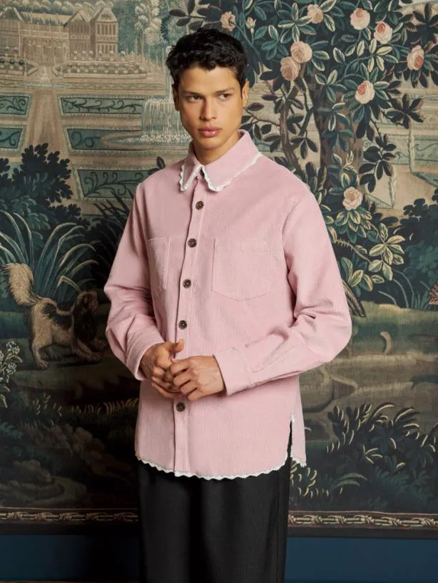 Sister Jane Tops Womenswear Hector Cord Over Shirt Dusty Pink