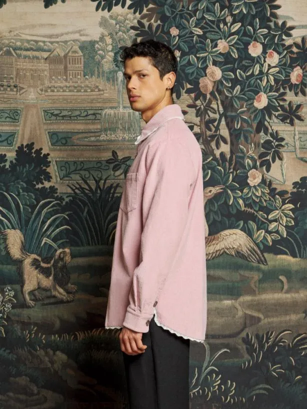 Sister Jane Tops Womenswear Hector Cord Over Shirt Dusty Pink