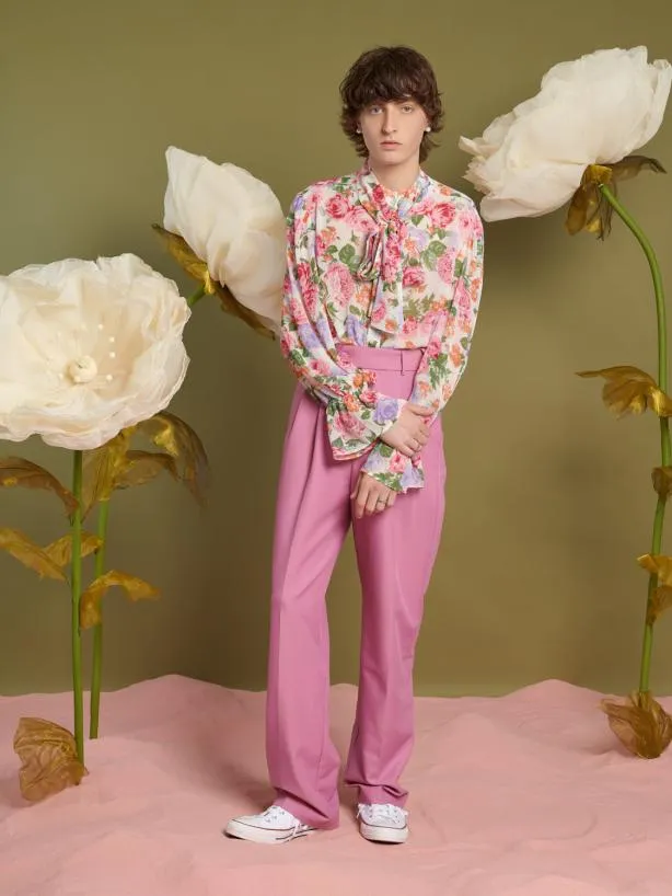 Sister Jane Trousers Menswear Lionel High Waisted Trousers Cotton Candy