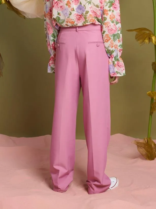 Sister Jane Trousers Menswear Lionel High Waisted Trousers Cotton Candy