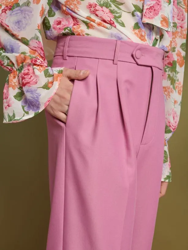 Sister Jane Trousers Menswear Lionel High Waisted Trousers Cotton Candy