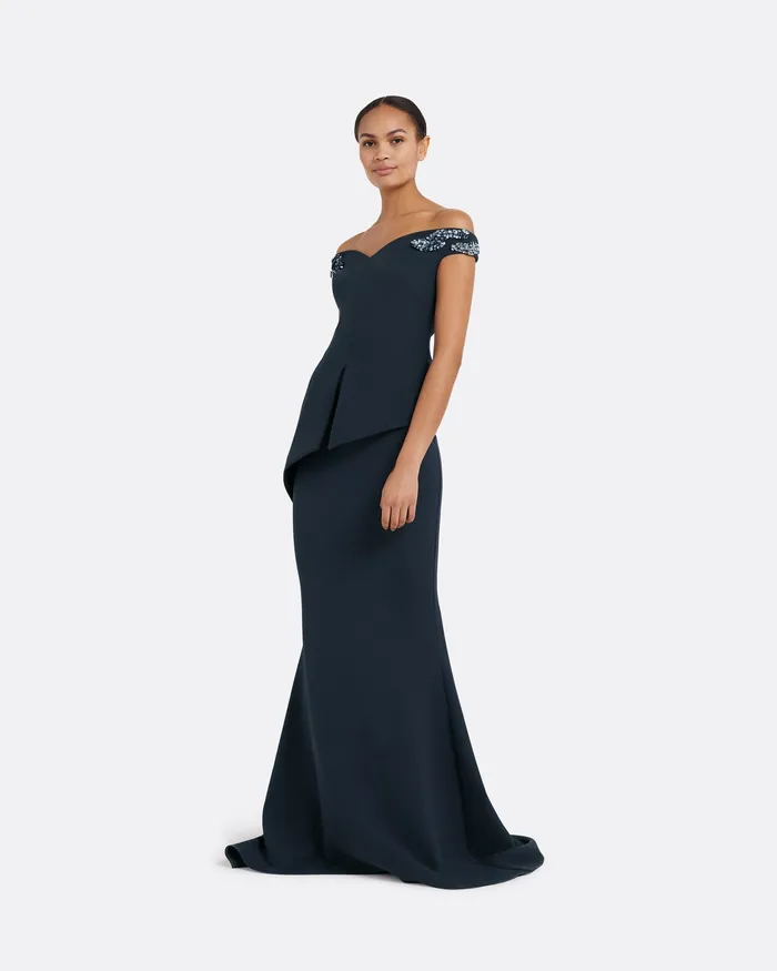 Skirts Safiyaa Women Gayeta Midnight Navy Skirt Midnight Navy