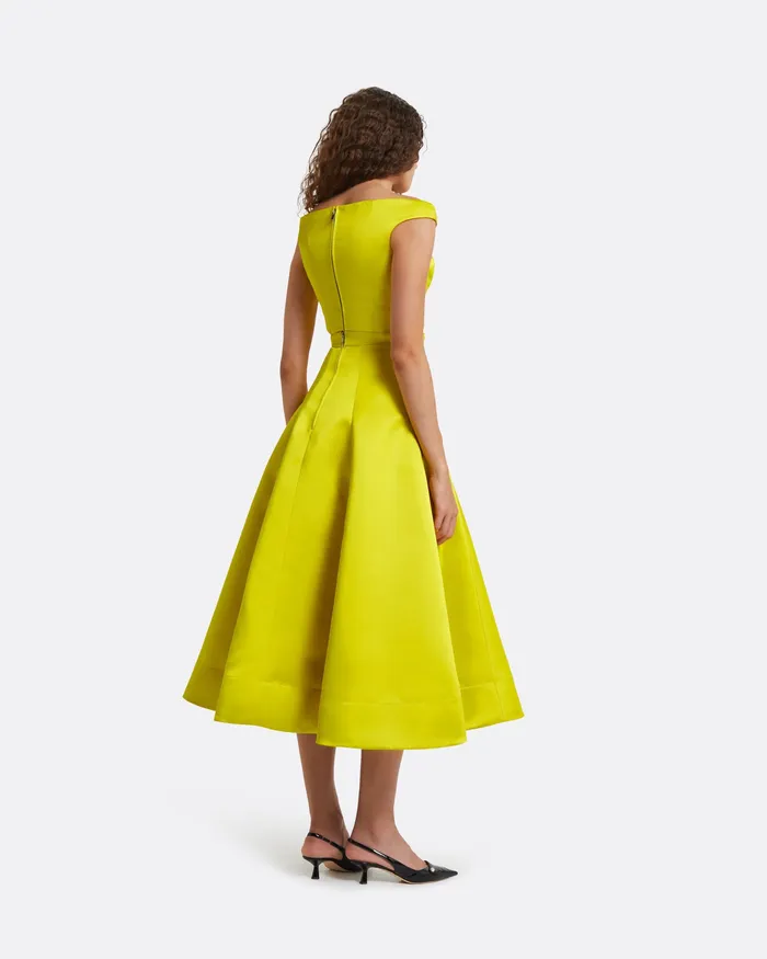 Skirts Safiyaa Women Uchgen Chartreuse Skirt Chartreuse