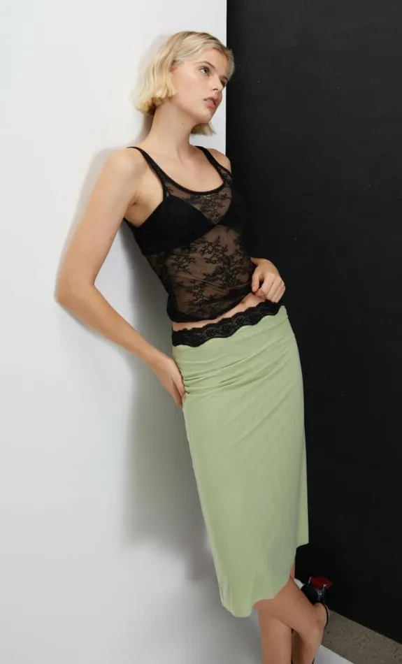 Skirts Shop Bec Bridge Hacie Midi Skirt Avocadoblack