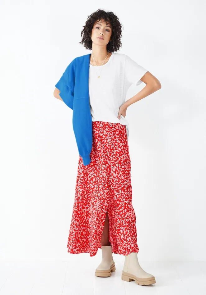 Skirts Women Hush Amina Midi Skirt Spring Blossom Red