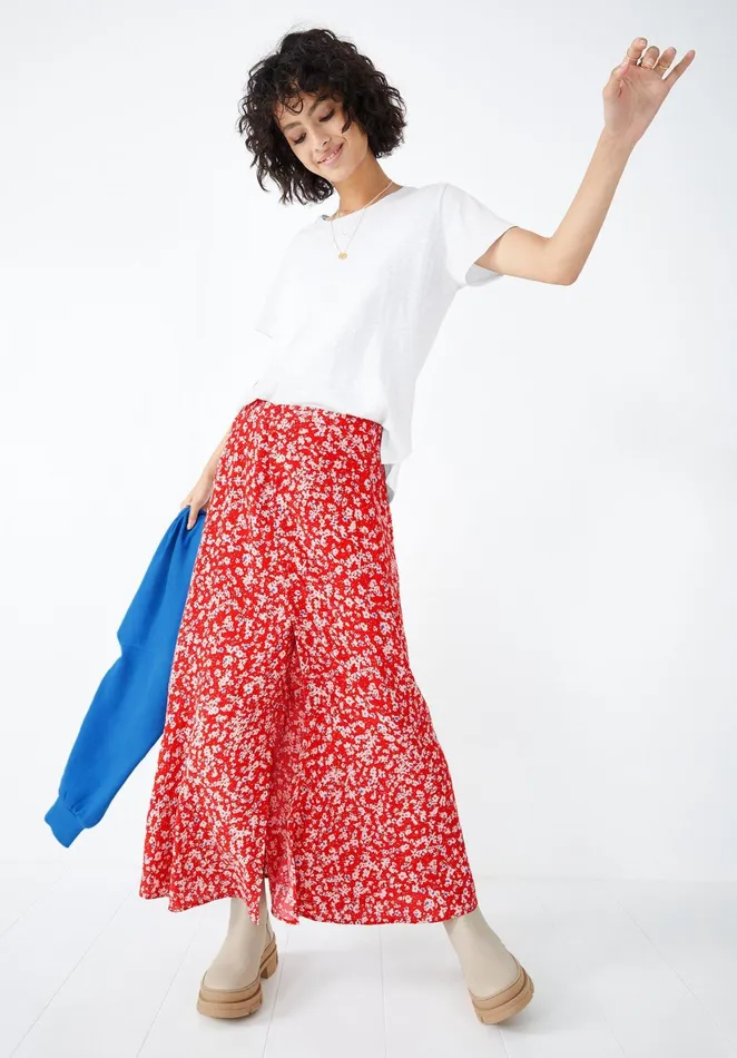 Skirts Women Hush Amina Midi Skirt Spring Blossom Red