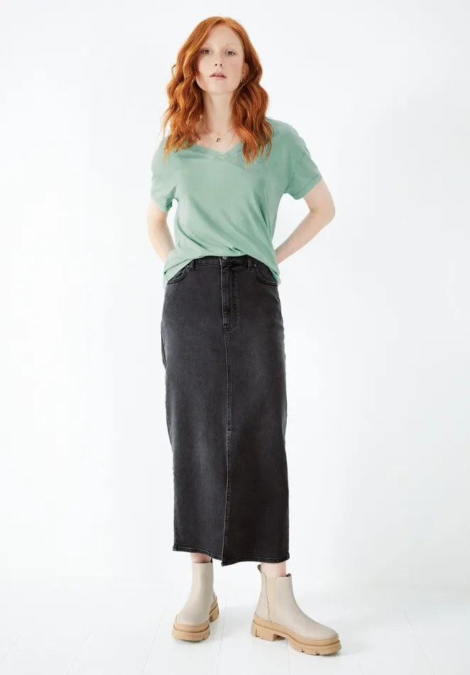 Skirts Women Hush Sandy Denim Skirt Washed Black