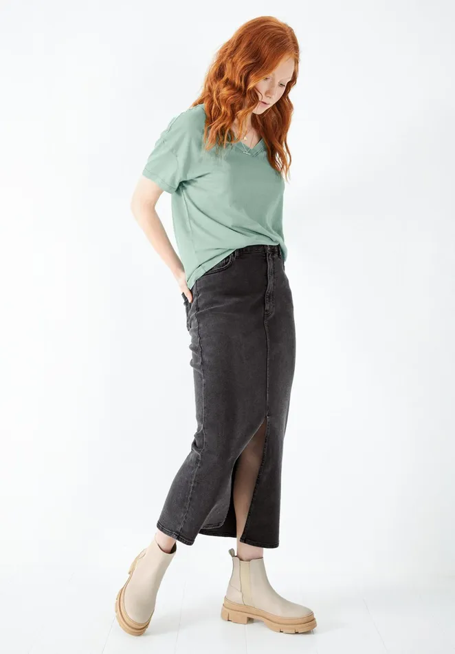 Skirts Women Hush Sandy Denim Skirt Washed Black