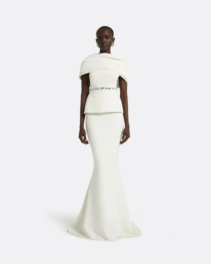 Skirts Women Safiyaa Gayeta Ivory Skirt Ivory