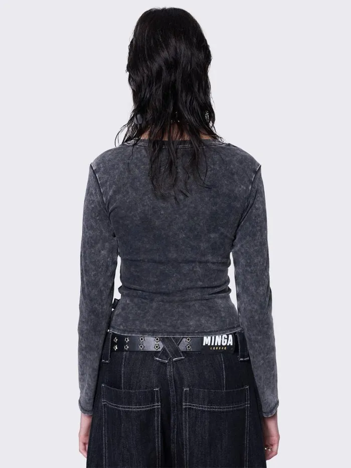 Skullbound Washed Top Women Minga London Tops and TShirts