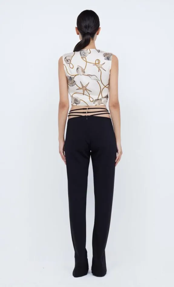 Sleeveless Shop Bec Bridge Bayside Twist Crop Top Parisian Shell