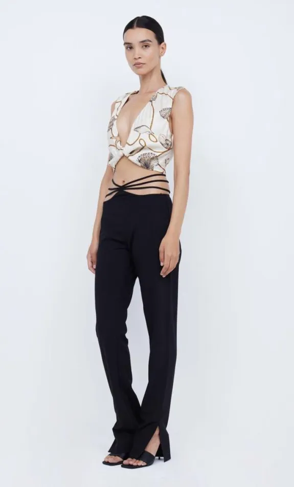 Sleeveless Shop Bec Bridge Bayside Twist Crop Top Parisian Shell