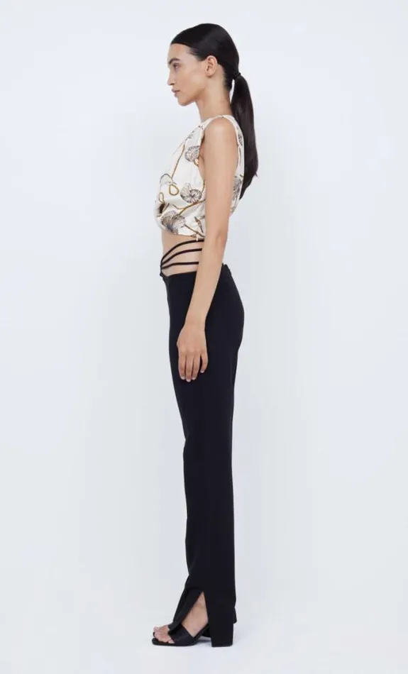 Sleeveless Shop Bec Bridge Bayside Twist Crop Top Parisian Shell