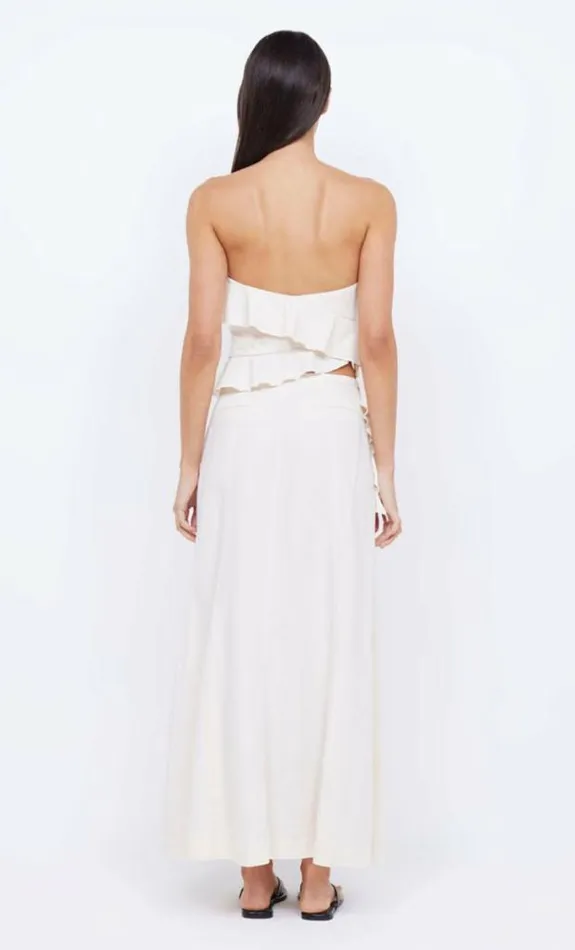 Sleeveless Shop Bec Bridge Coastliner Strapless Top Cream