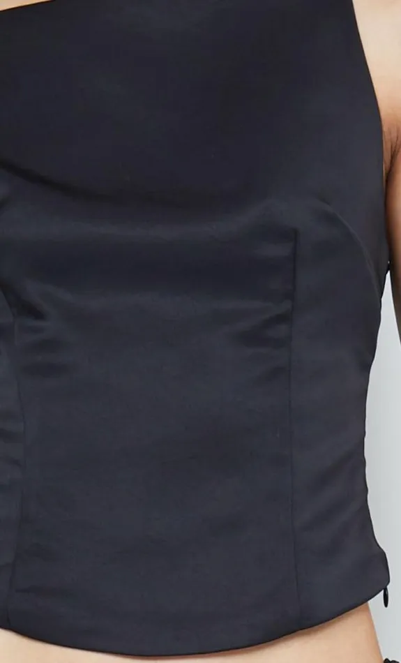 Sleeveless Shop Bec Bridge Jones Boatneck Top Black