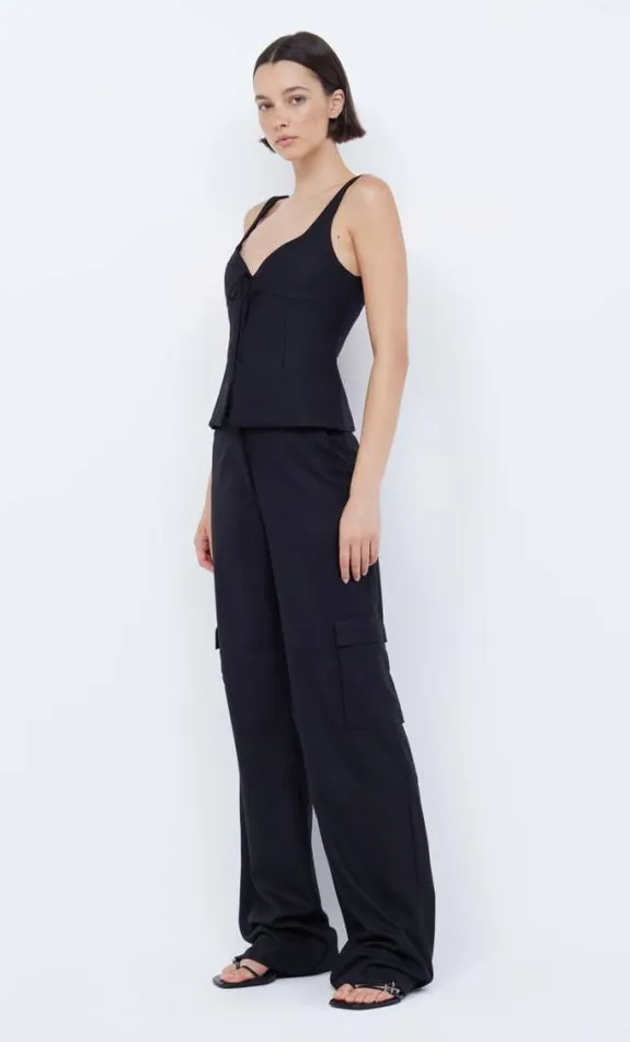 Sleeveless Shop Bec Bridge Nevada Tie Top Black
