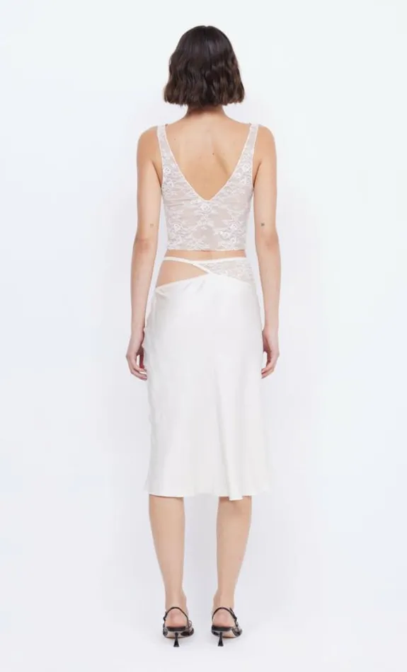Sleeveless Shop Bec Bridge Santal Cropped Top Ivory